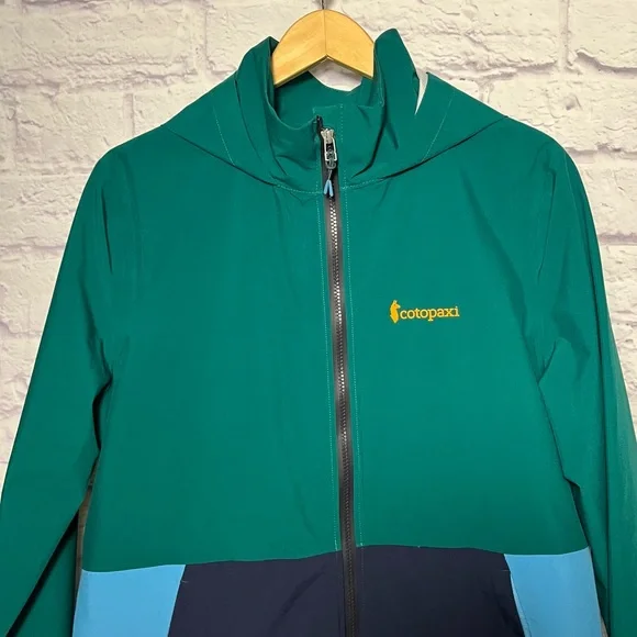 Cotopaxi Women’s Cielo Rain Trench Waterproof Hooded Raincoat Blue Green L - Picture 7 of 12